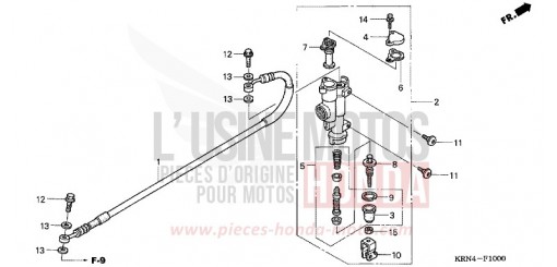 RR. BRAKE MASTER CYLINDER CRF250R5 de 2005
